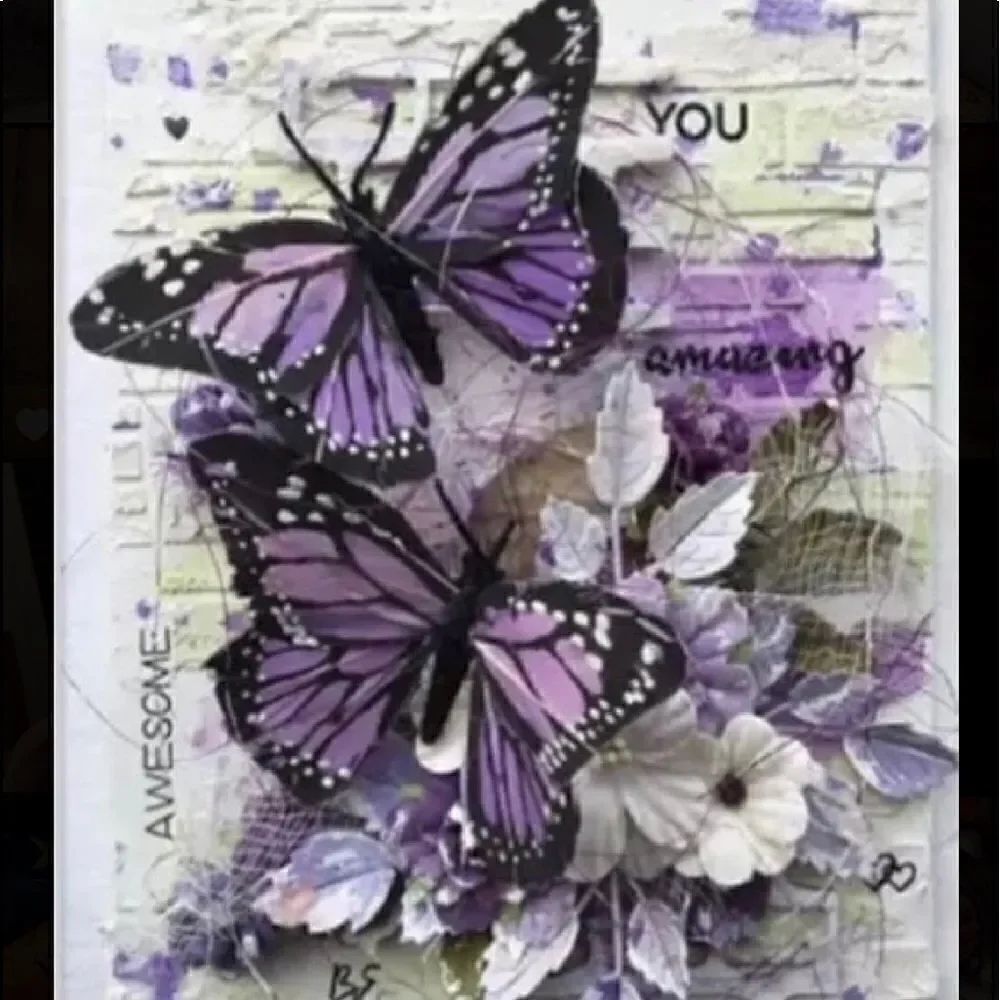 PURPLE BUTTERFLY Diamond Painting